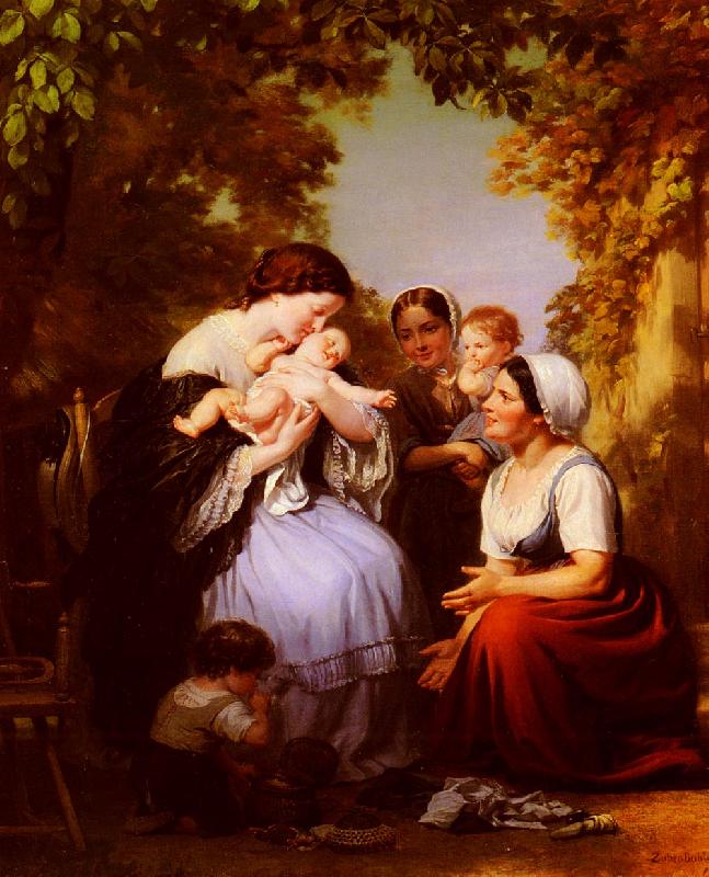 Fritz Zuber-Buhler Maternity oil painting image